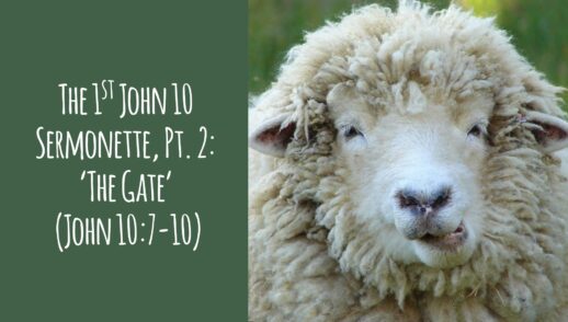 The 1st John 10 Sermonette, Part 2 - 'THE Gate' (John 10.7-10)