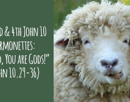 The 3rd & 4th John 10 Sermonettes - “I Said, ‘You are Gods’” (John 10.29-36)