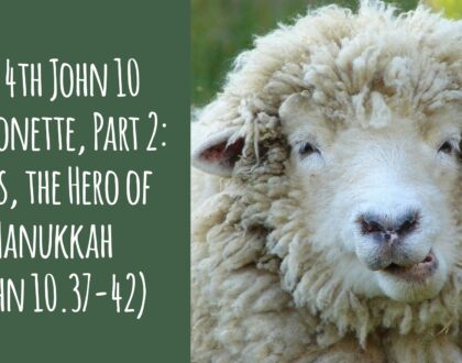 The 4th John 10 Sermonette, Part 2: Jesus, the Hero of Hannukah (John 10.37-42)